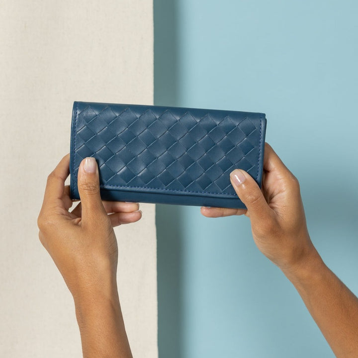 Trifold Wallet (Atlantic Blue) - Kreyol Essence