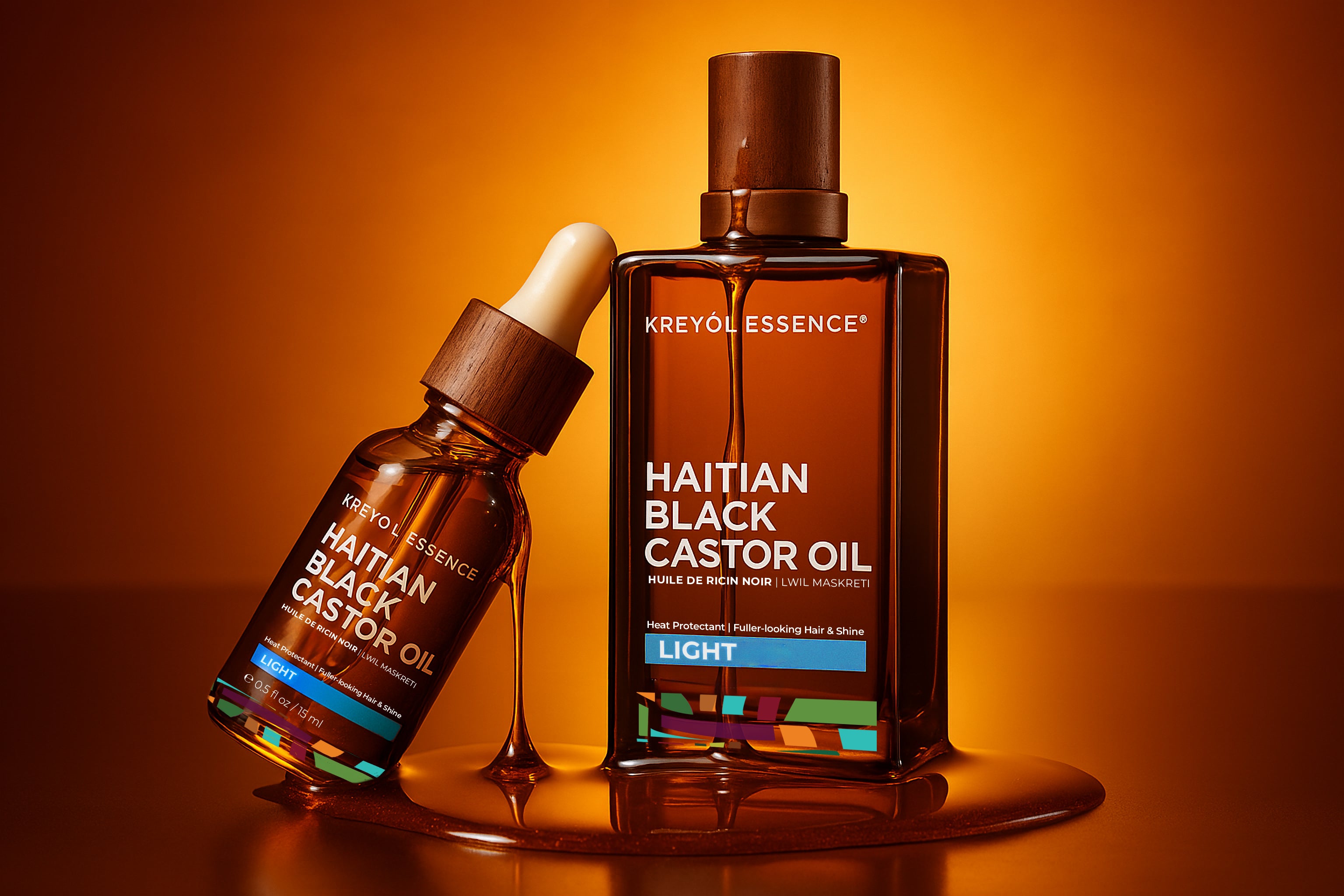 Haitian Black Castor Oil Light (2oz)