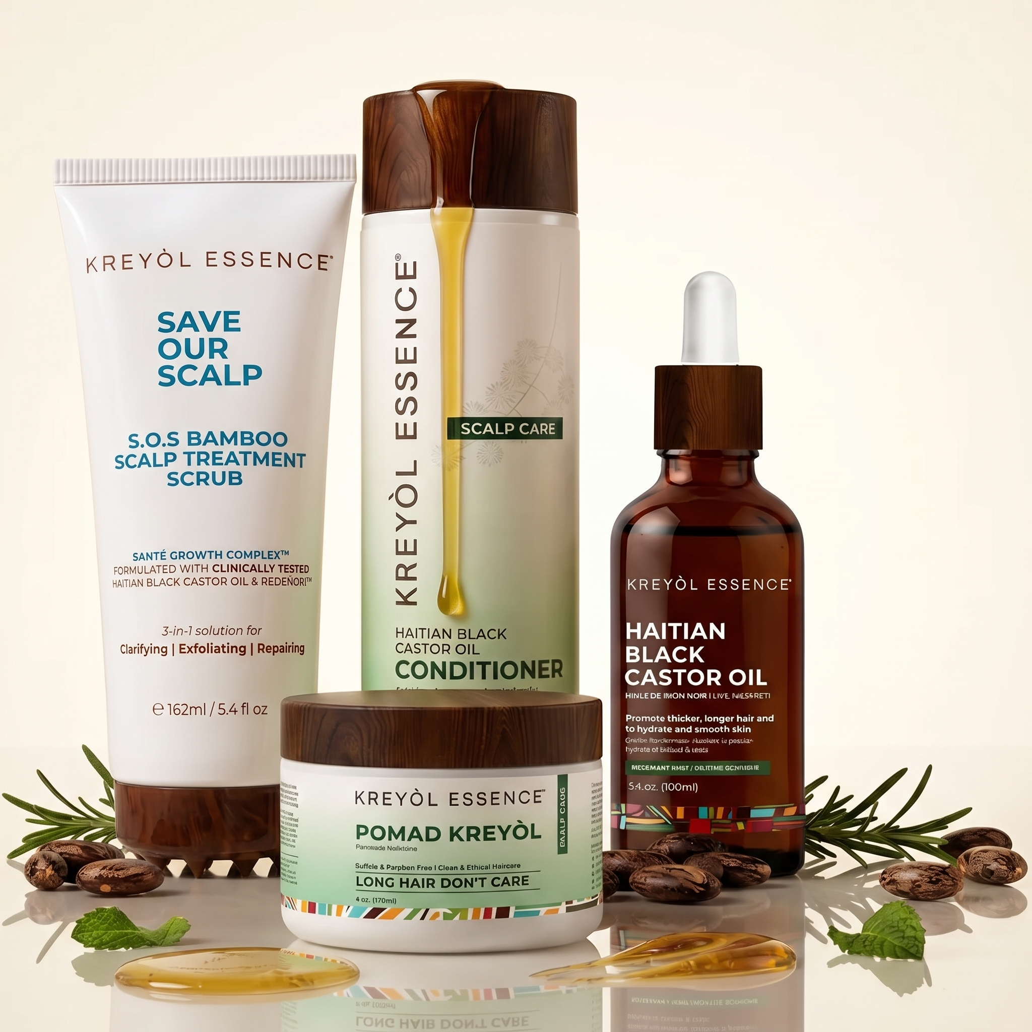 Intense Scalp + Grow Rosemary Mint Wash Day System
