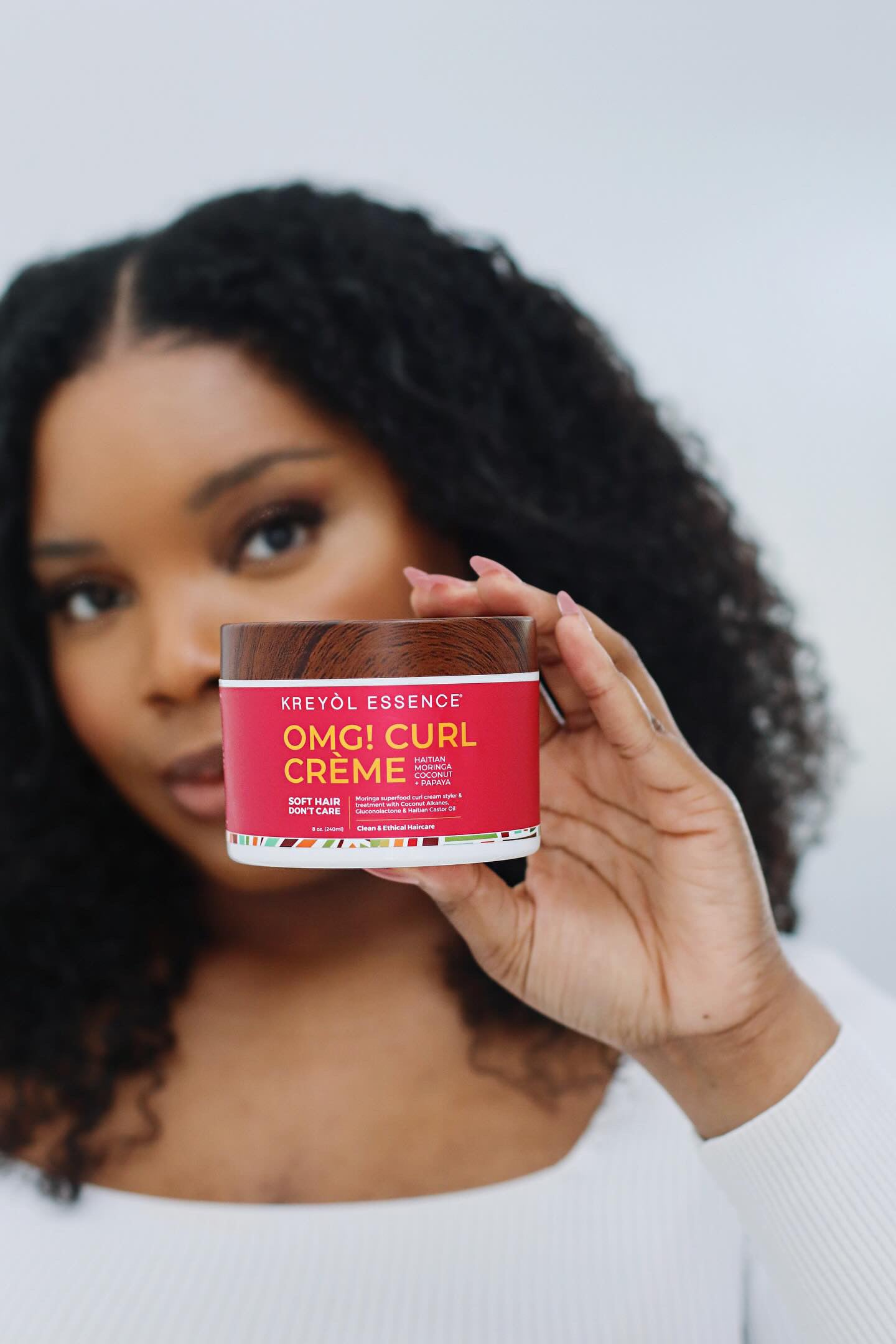 New! Mango & Moringa: "OMG" Curl Cream (8oz) - Kreyol Essence