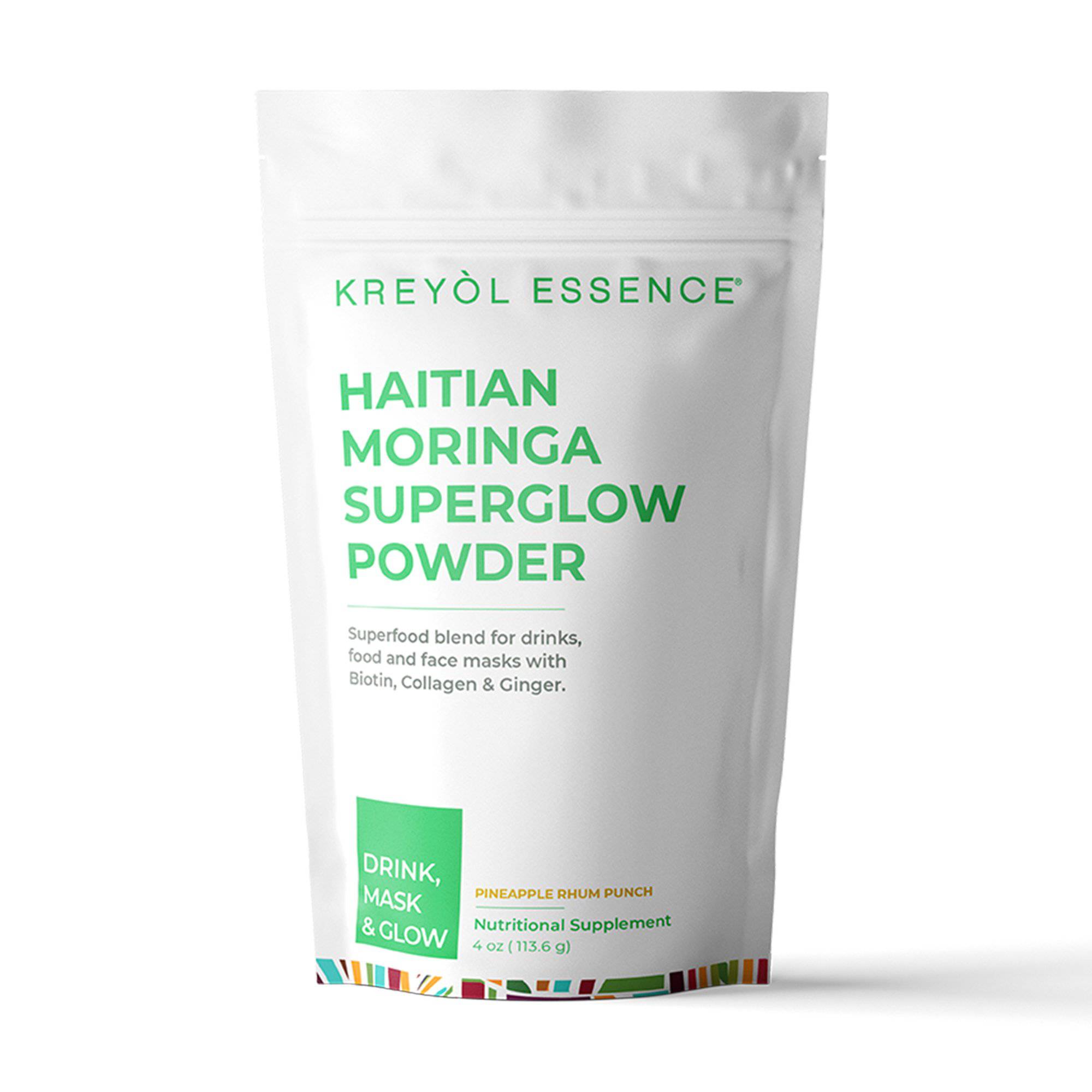 NEW! Haitian Moringa: Hair, Skin, & Nails Vitamins (4oz) Pineapple Rhum Punch-Kreyòl Essence