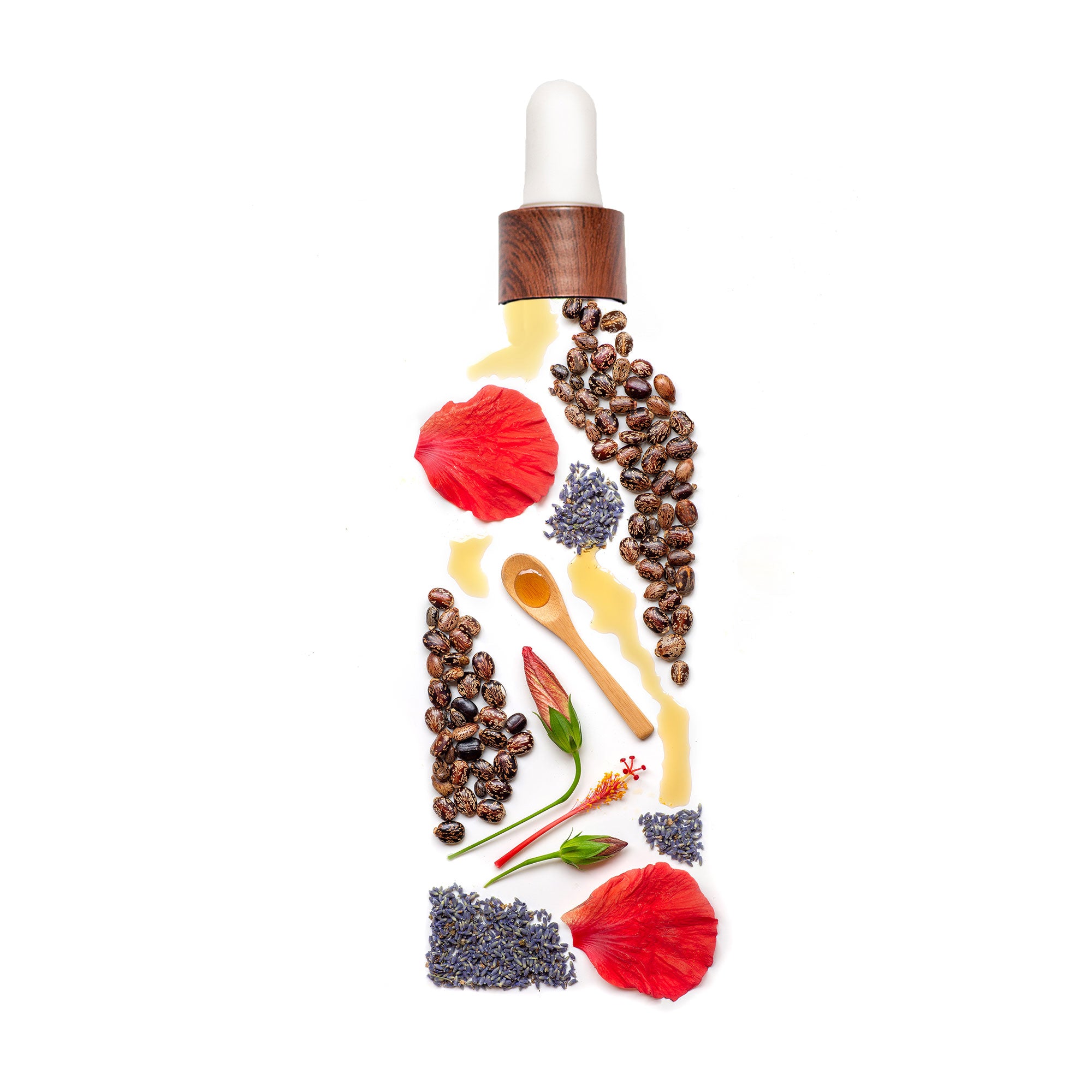 Haitian Black Castor Oil: Organic Lavender Hibiscus (2oz) - Kreyol Essence