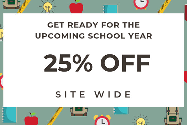 Newsletter: 25% Off for Back to School + Work