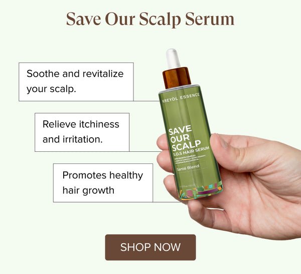 Kreyòl Essence Lori's Clinically-Tested Thicker & Fuller Hair Duo, value and gift set, featuring scalp serum for healthier hair.