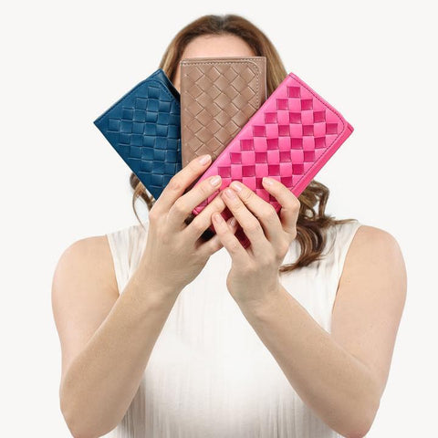 Trifold Wallet (Fuchsia) - Kreyol Essence