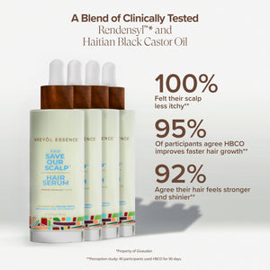 Kreyol Essence Save Our Scalp S.O.S Daily Hair Serum in 1.7oz bottle, focusing on scalp and hair health treatment.