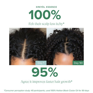 Kreyòl Essence Save Our Scalp Peptide and Clove Hair Treatment spray in a spray bottle, designed to promote scalp health and density.