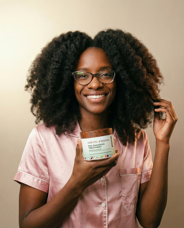 Kreyòl Essence Haitian Hair Cocktail Triple Threat Mask Trio gift set with three moisturizing hair masks in colorful packaging