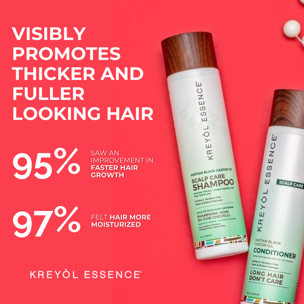 Kreyol Essence postpartum hair loss recovery kit for scalp and hair health, includes natural hair care products for new moms
