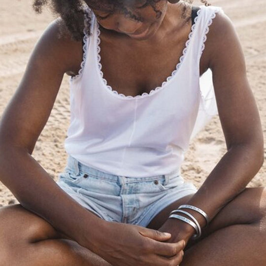 Aluminum Message Cuff: Ayibobo