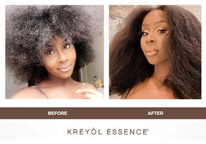 Haitian Black Castor Oil bottle from Kreyòl Essence, part of the For Supermom Stress-Free Scalp and Hair Kit.