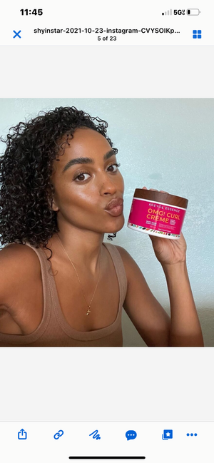 Kreyòl Essence OMG Curl Defining & Moisturizing Cream in 8oz jar, styling product for curl definition and hydration