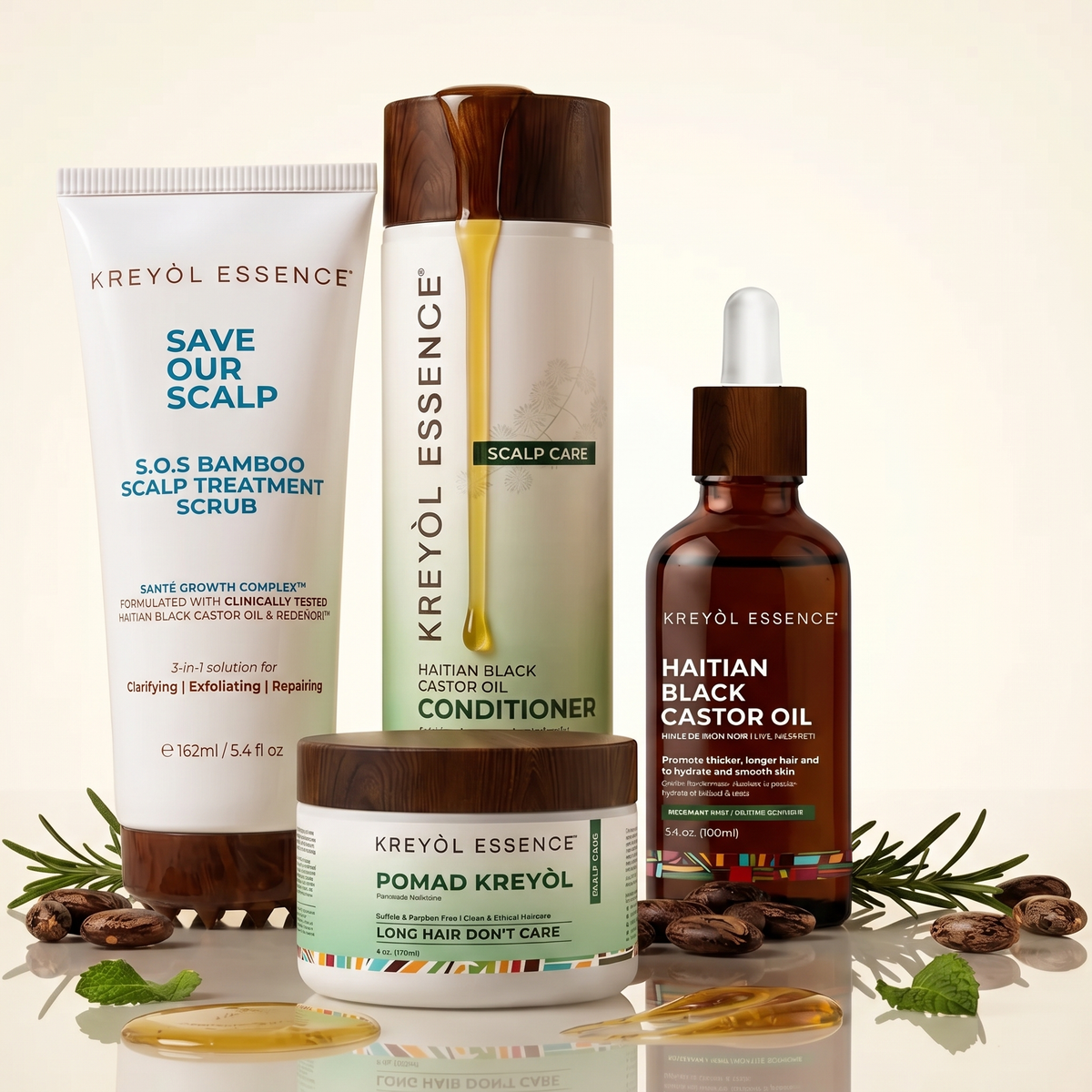 Intense Scalp + Grow Rosemary Mint Wash Day System