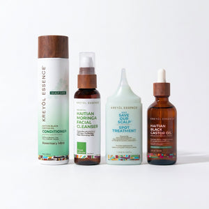 Kreyòl Essence The Everyday King gift set with men's grooming products and skincare essentials in a stylish bundle.