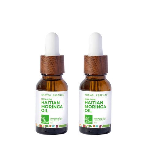 Buy Haitian Moringa Oil: Baddie & Zaddy Face Oil (15ml), get one FREE