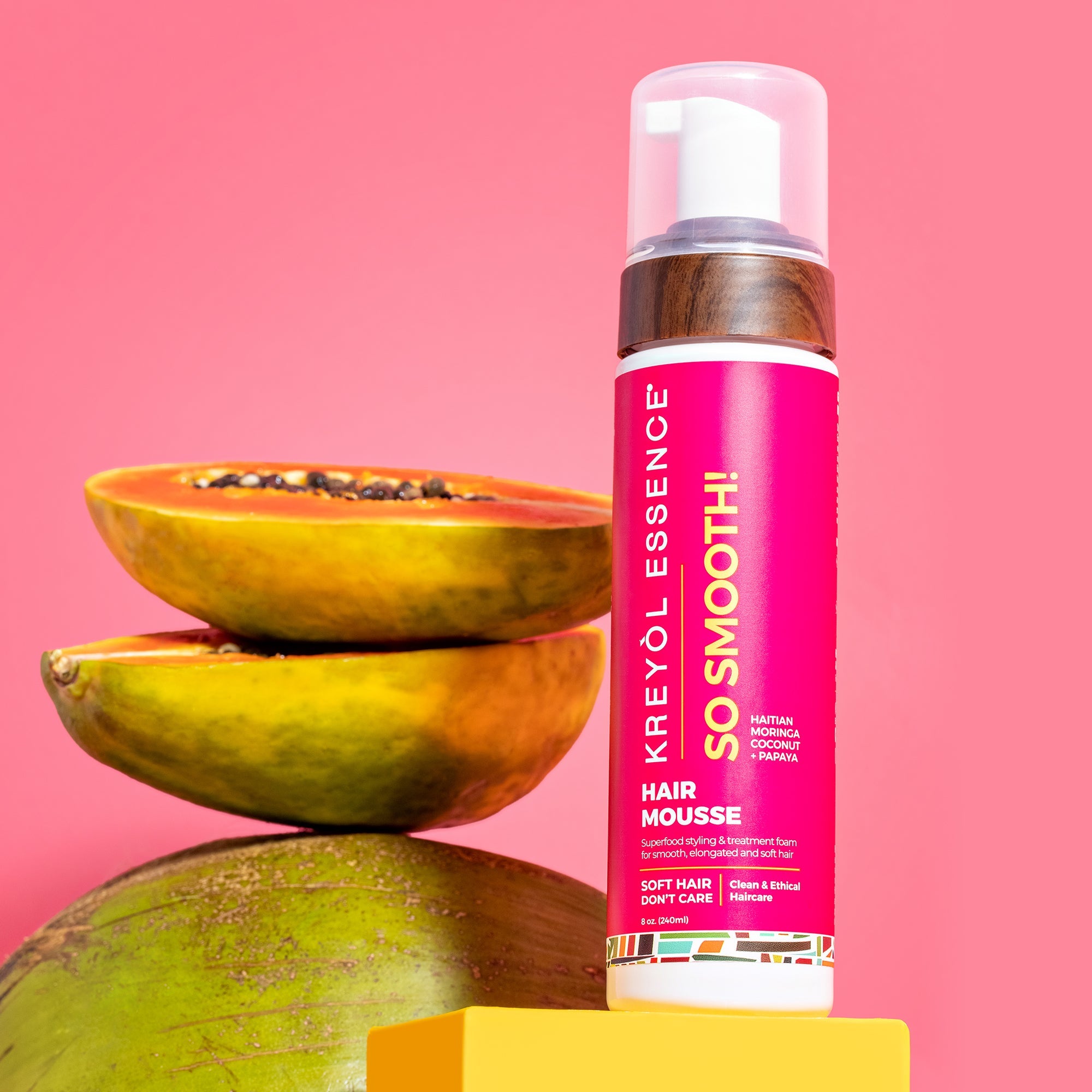 New! Mango & Moringa: "So Smooth" Hair Mousse (8oz) 15.00% Off Auto renew - Kreyol Essence