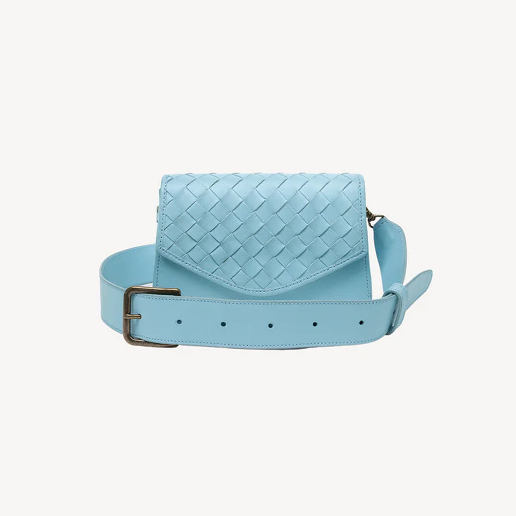 Woven Belt Bag (Sky Blue)
