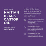 Haitian Black Castor Oil - Lavender and Hibiscus