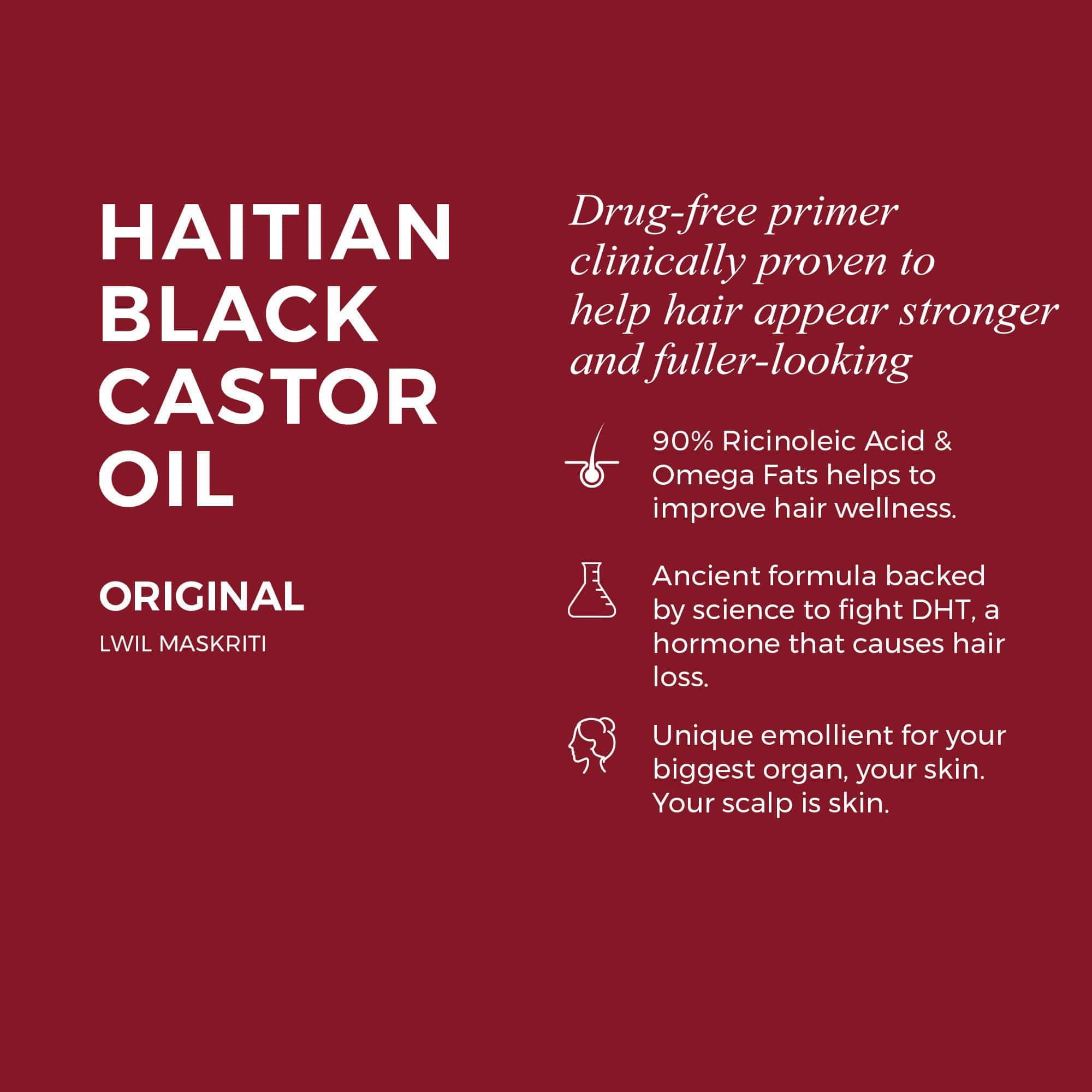 Haitian Black Castor Oil - Original (2oz)