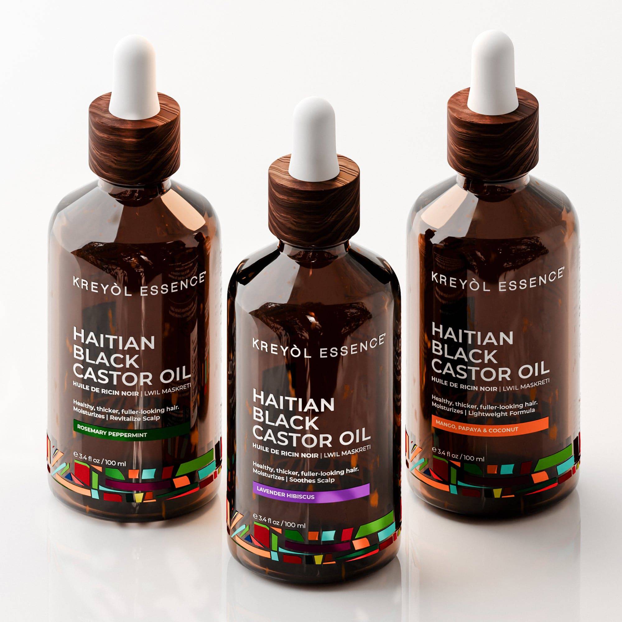 Haitian Black Castor Oil Trio