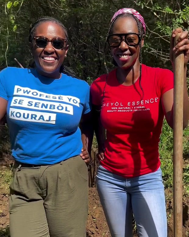 Official Kreyòl Essence imagery accompanying its Haitian sourcing and producer-impact reporting