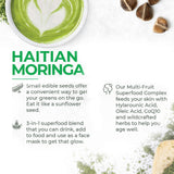Haitian Moringa Powder 4oz + Horn Spoon Long