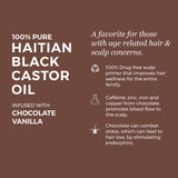 Haitian Black Castor Oil: Organic Chocolate Vanilla (2oz)