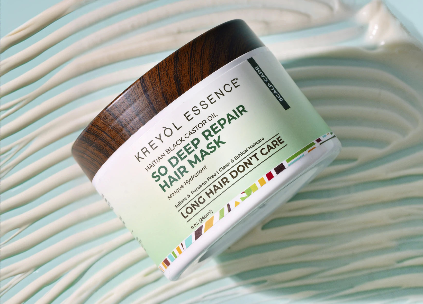 So Deep Repair hair mask on whipped cream texture
